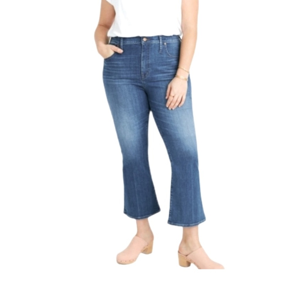 Madewell Plus Size Cali Demi-boot Lyocell Jeans Denim High-Rise Wide Leg plus si